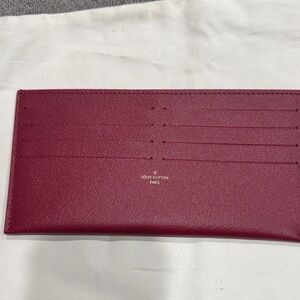 Louis Vuitton Burgundy Card Holder P8